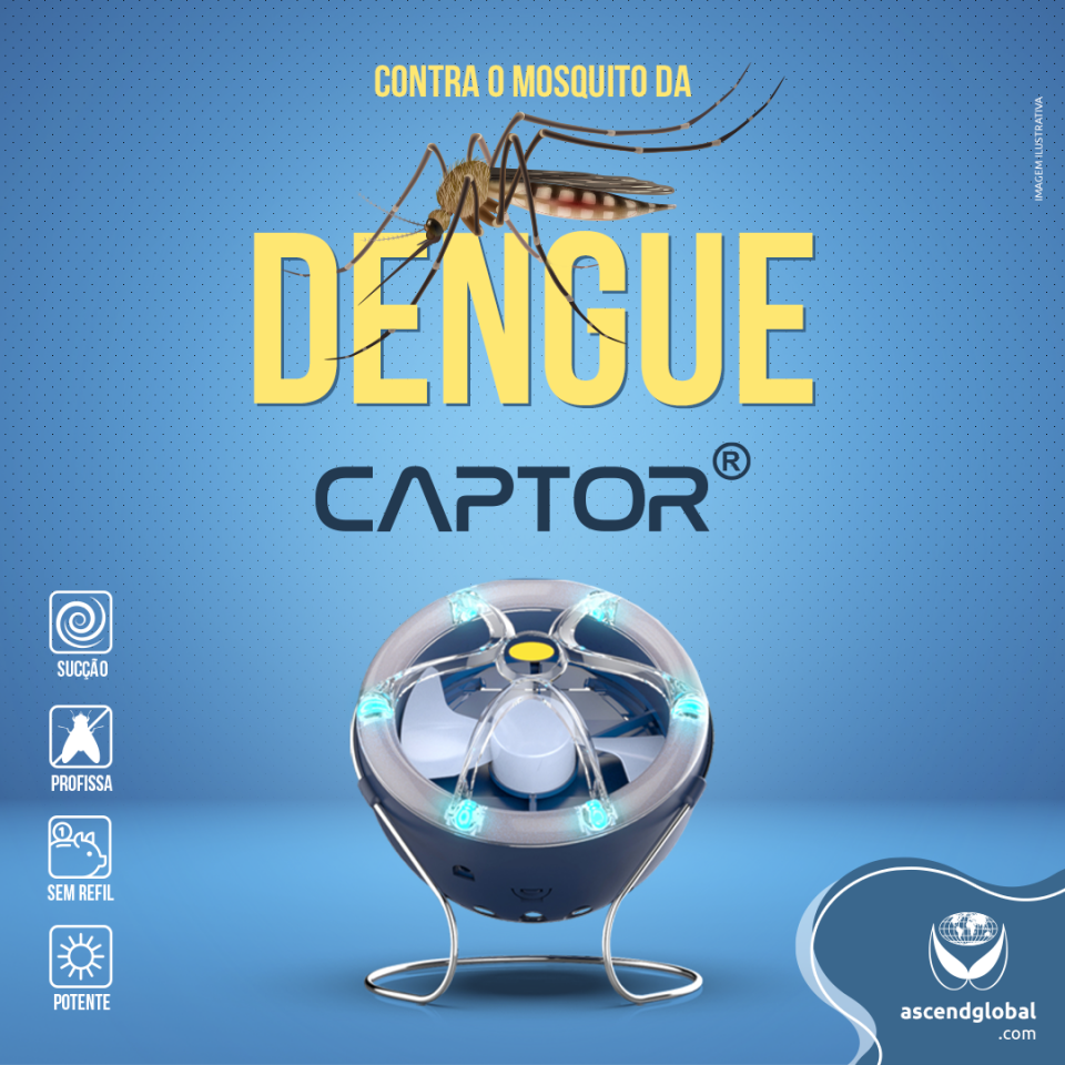Controle de pragas voadoras: Como escolher a armadilha luminosa-A dengue não veio para brincar e requer uma solução profissional. CAPTOR® é capaz de capturar inúmeros tipos de insetos voadores, inclusive o Aedes Aegypti. 