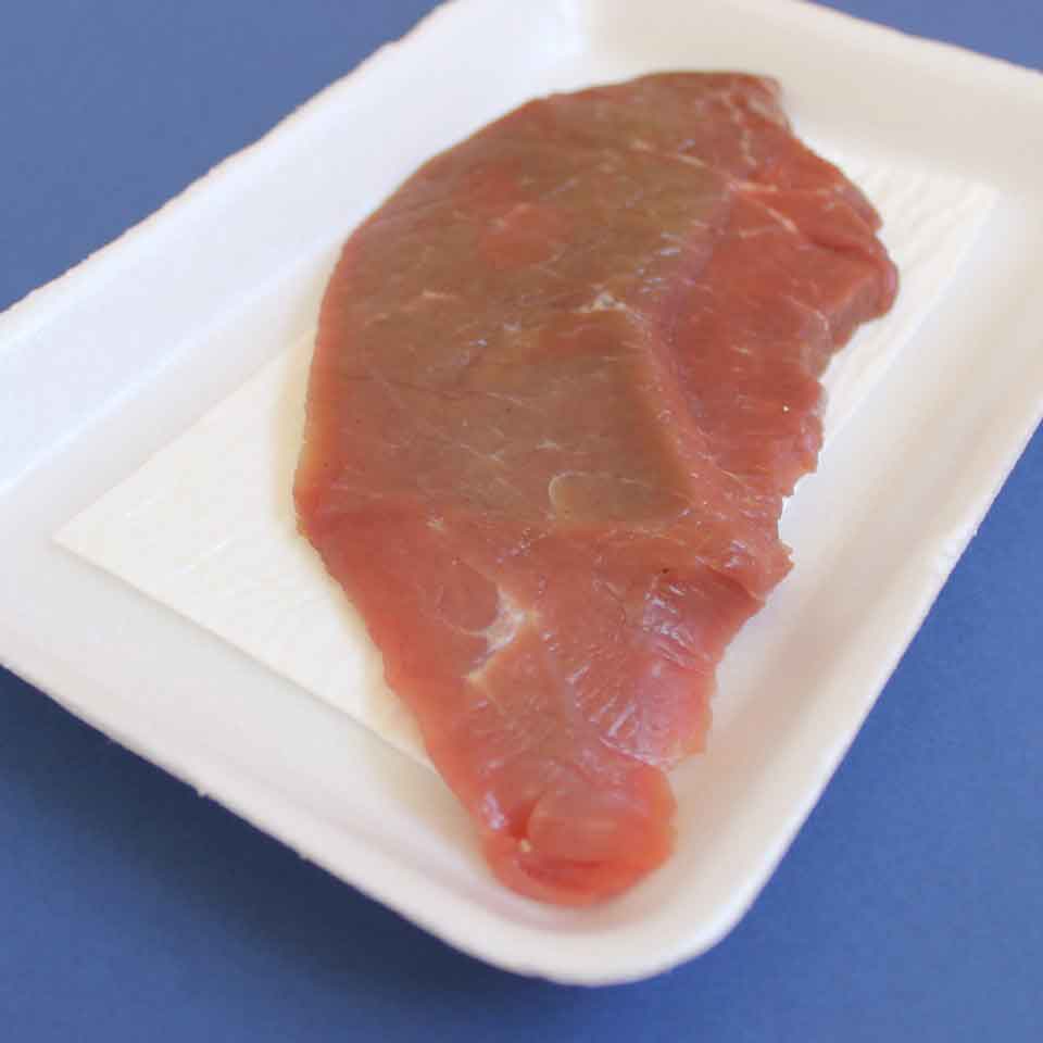 Absorbent Food Pad - Secanti - 50mL Premium - Produto aplicado com carne vermelha.