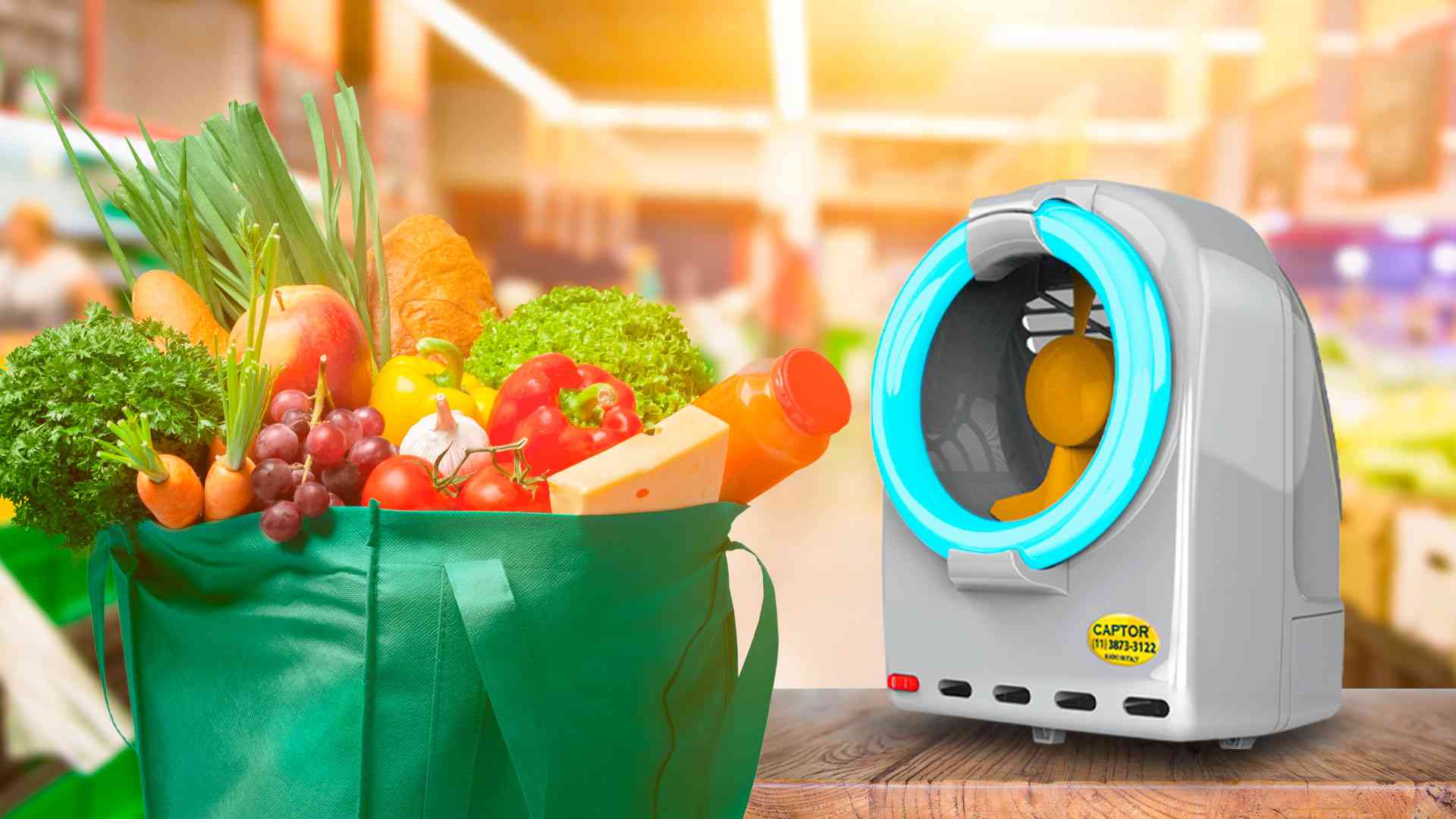 O Uso Inovador da Armadilha Luminosa CAPTOR® em Supermercados e Lojas de Alimentos